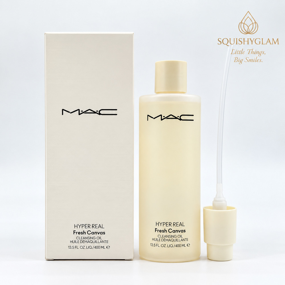 NIB Authentic MAC Hyper Real Fresh Canvas Cleansing Oil Jumbo Size 400ml